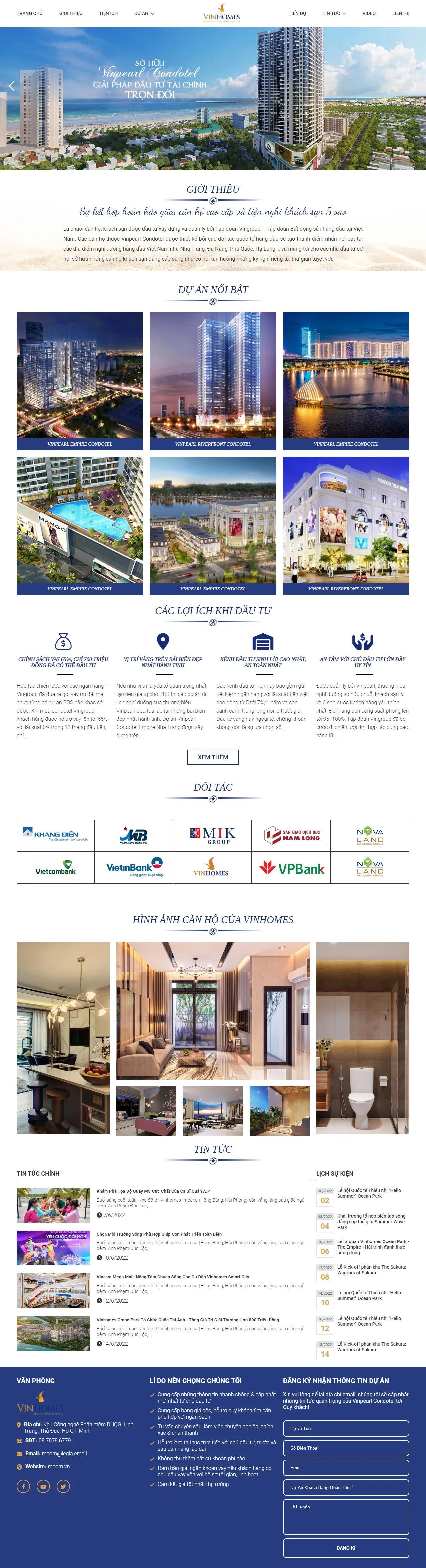 Mẫu website VIL2110