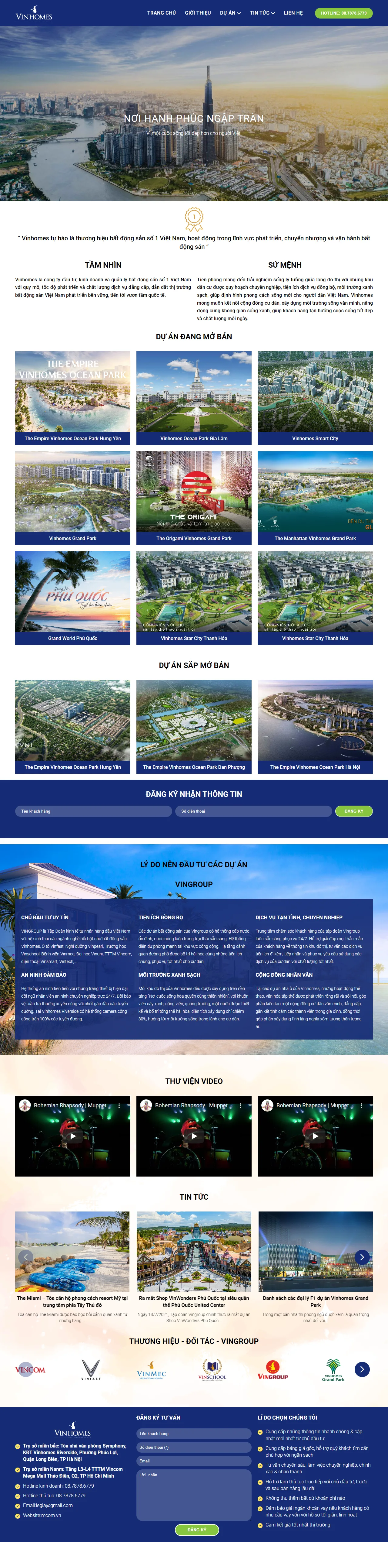 Mẫu website VIL2212